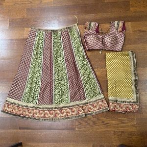 Brocade Lehenga Choli Set